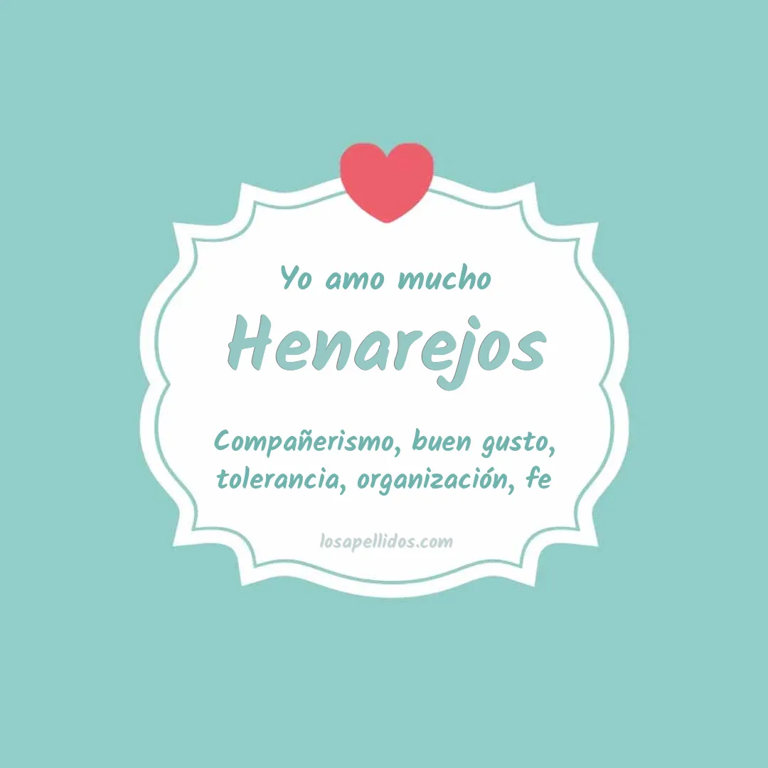 Yo amo mucho Henarejos