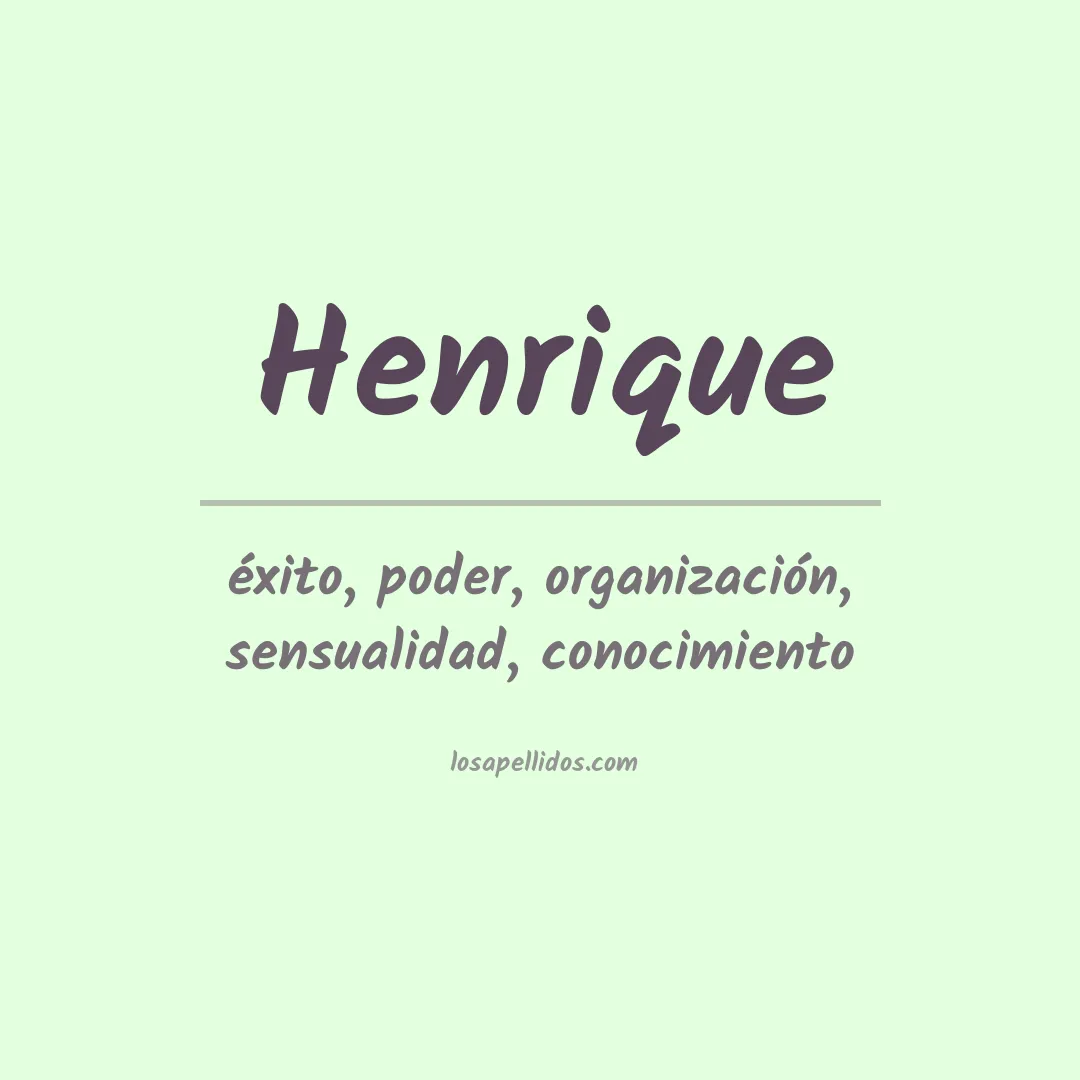 Apellido Henrique