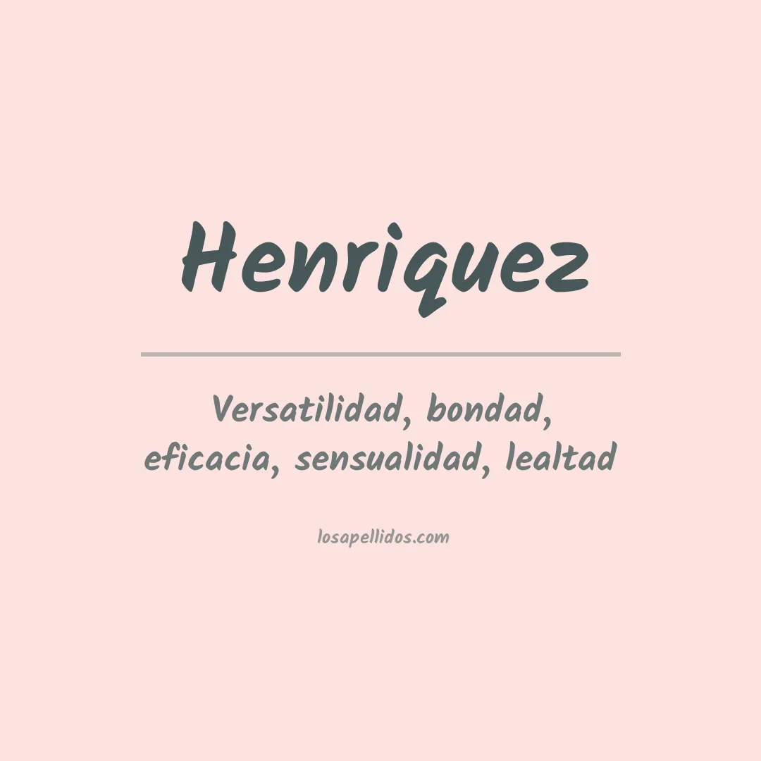 Apellido Henríquez