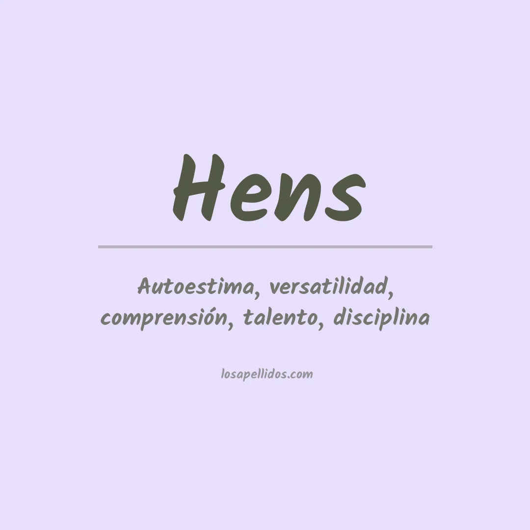 Apellido Hens