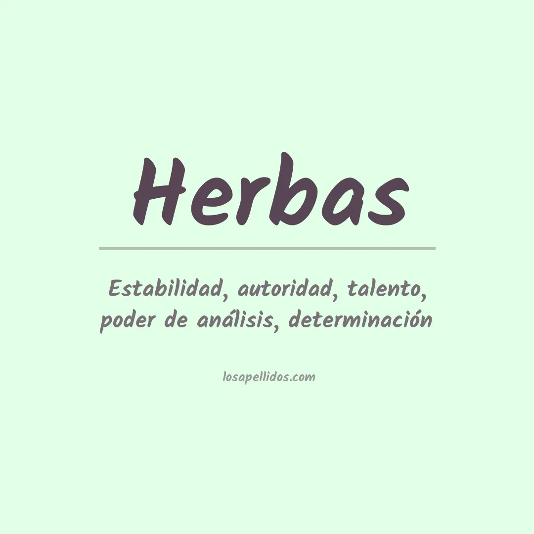 Apellido Herbas