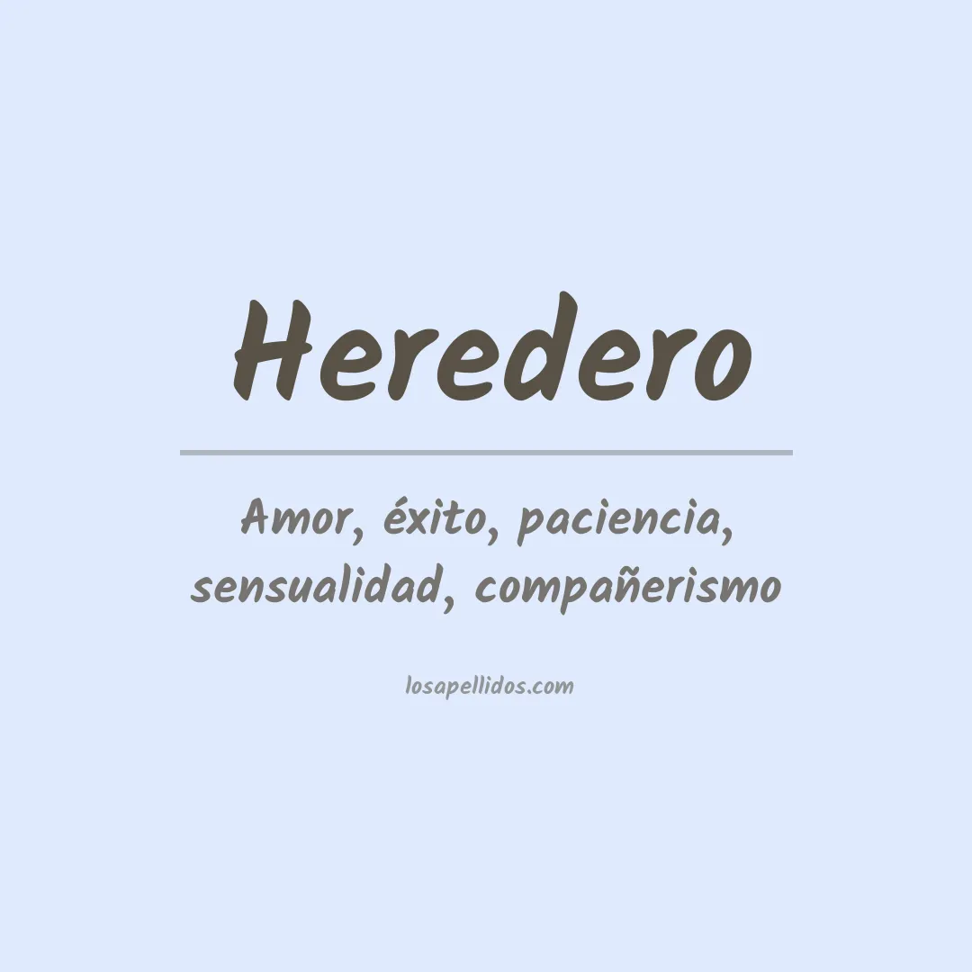 Apellido Heredero