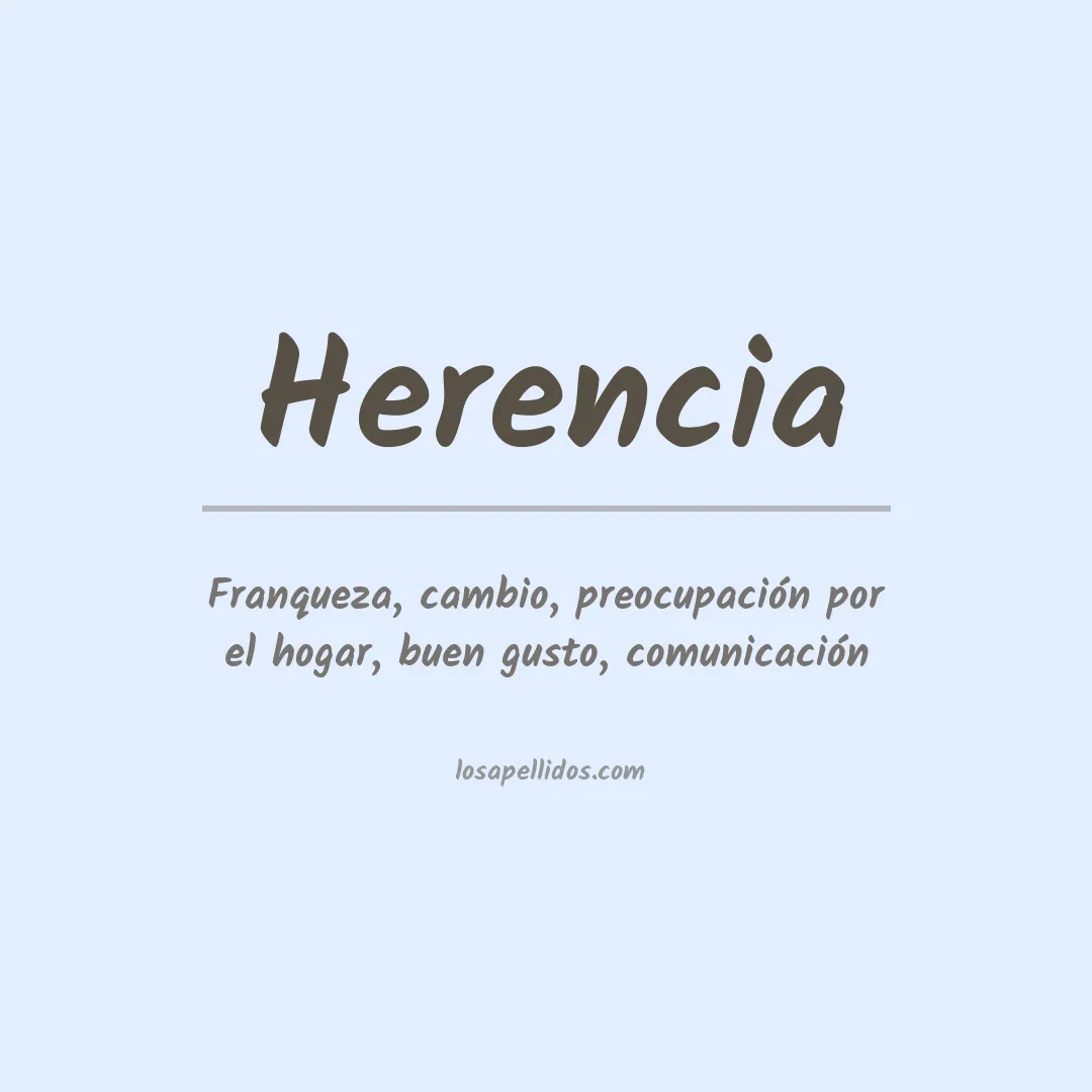 Apellido Herencia
