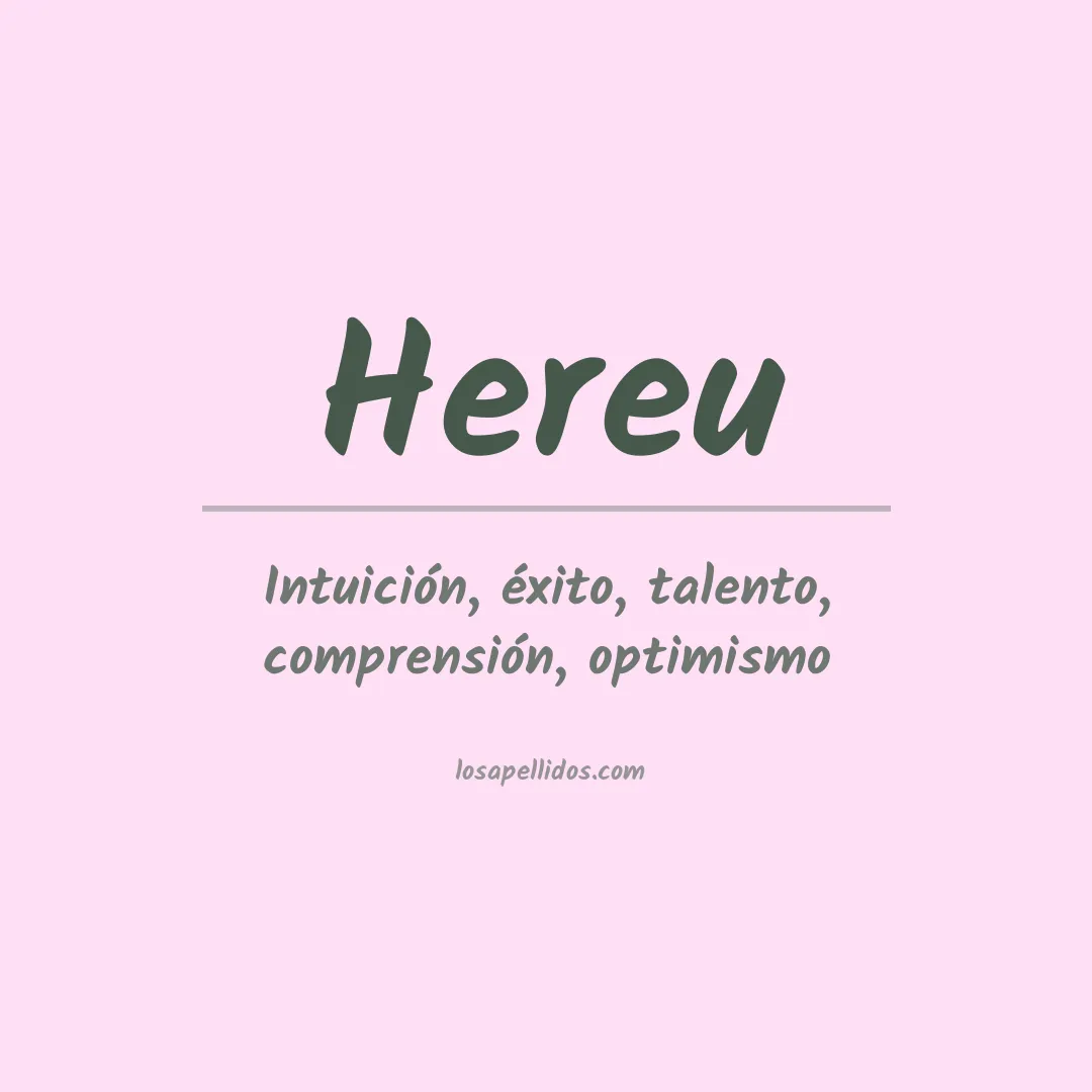 Apellido Hereu