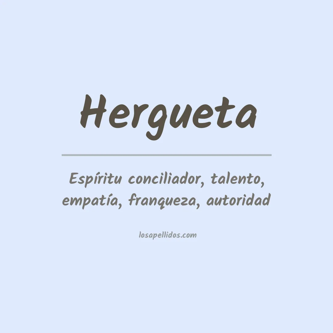 Apellido Hergueta
