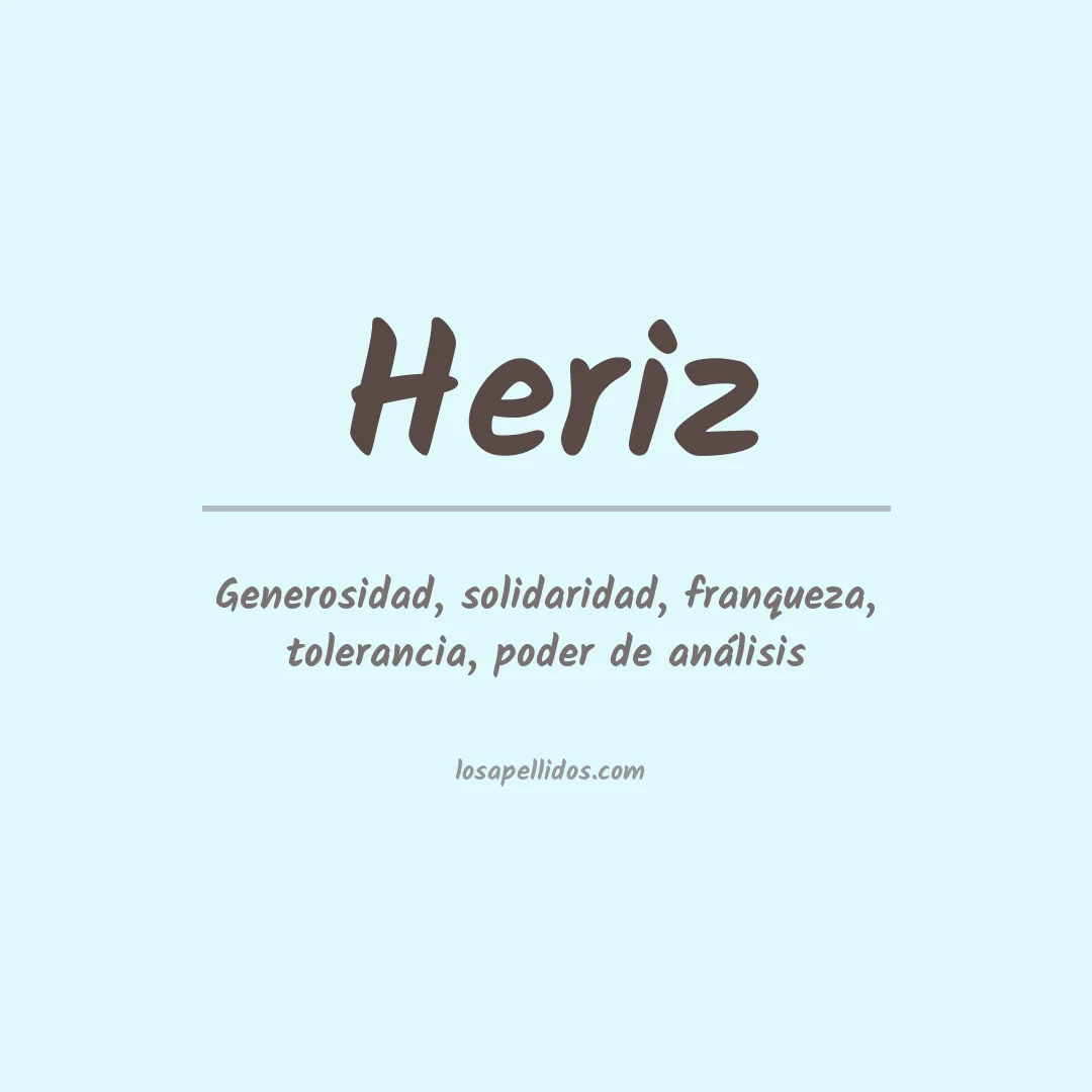 Apellido Heriz