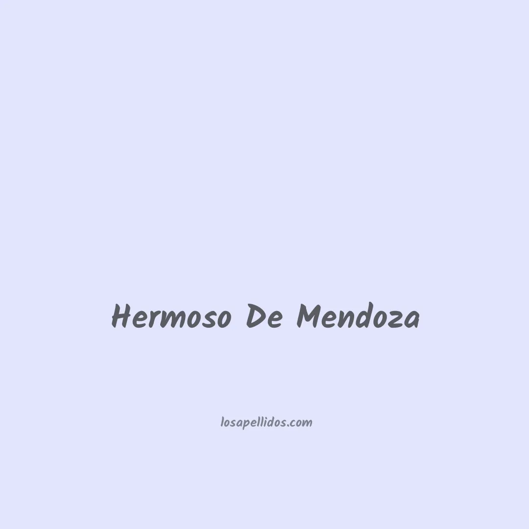 Hermoso de mendoza en chino