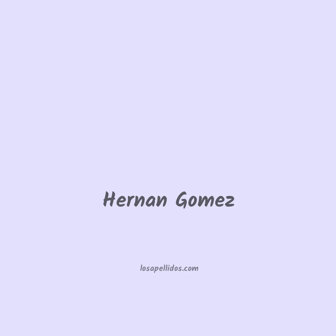 Hernan gomez en chino