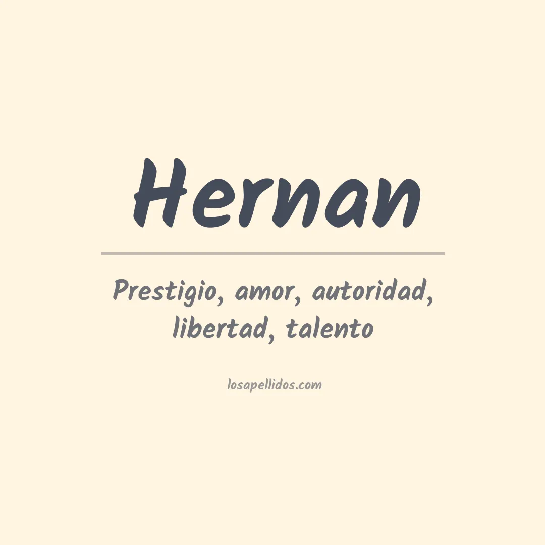 Apellido Hernán