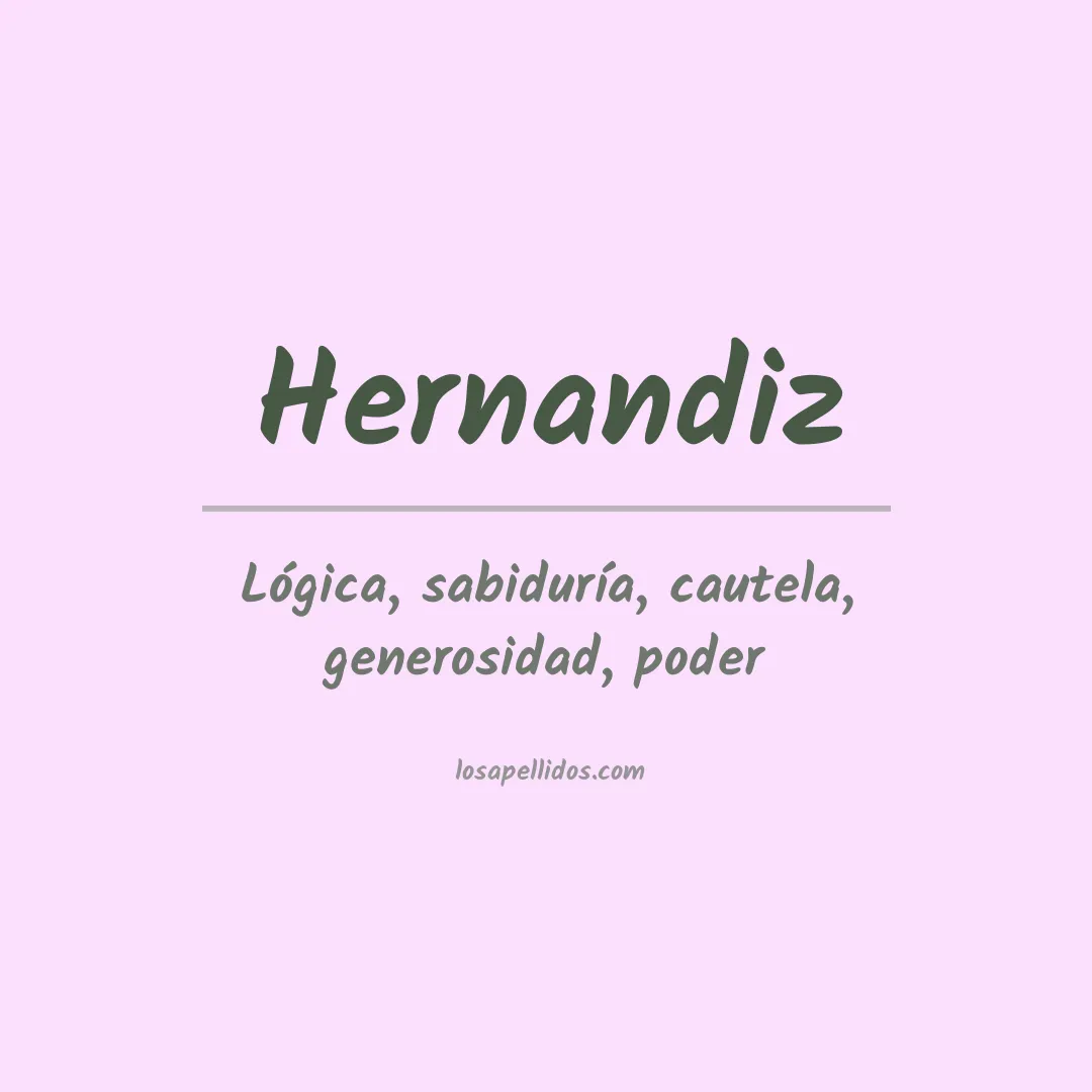 Apellido Hernandiz