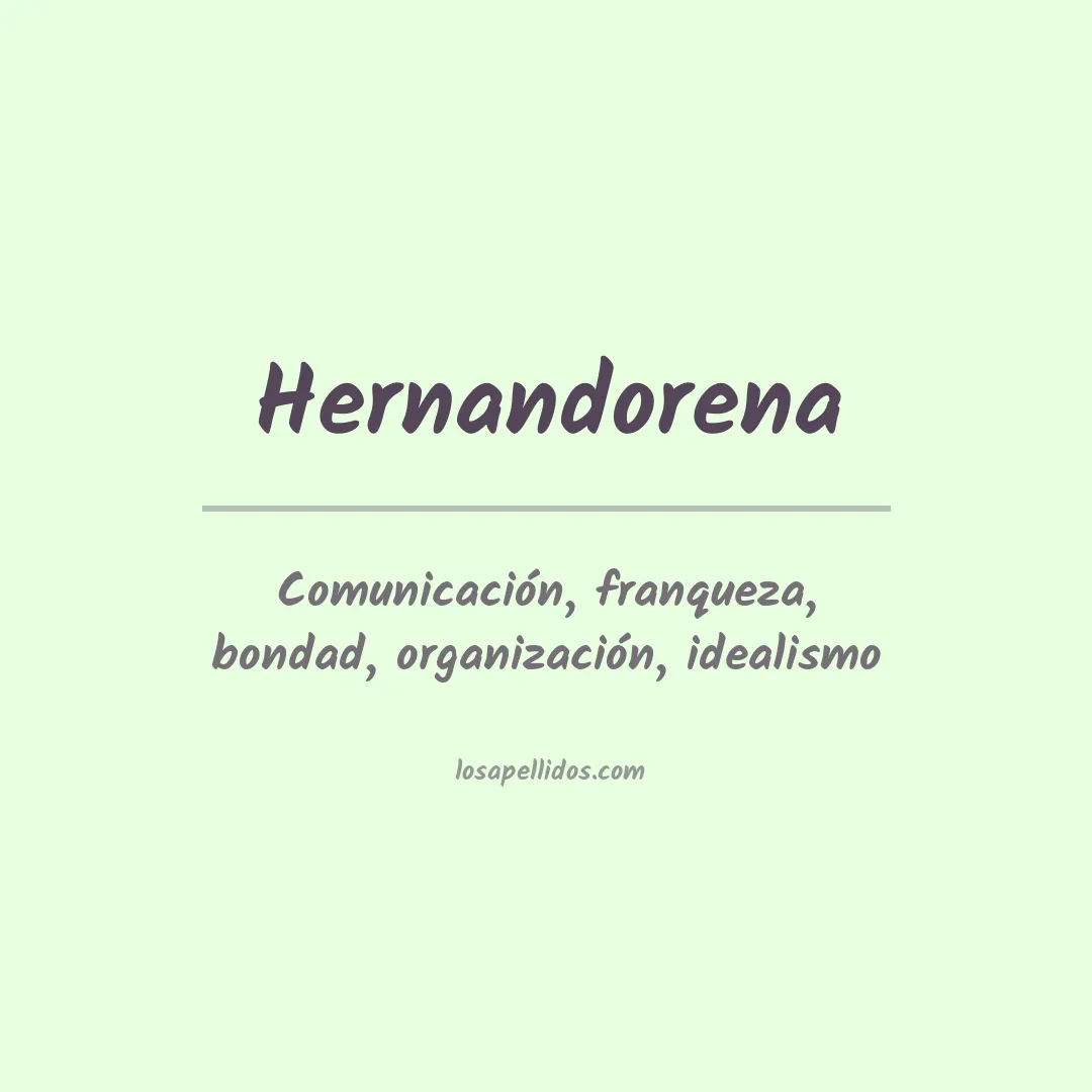 Apellido Hernandorena