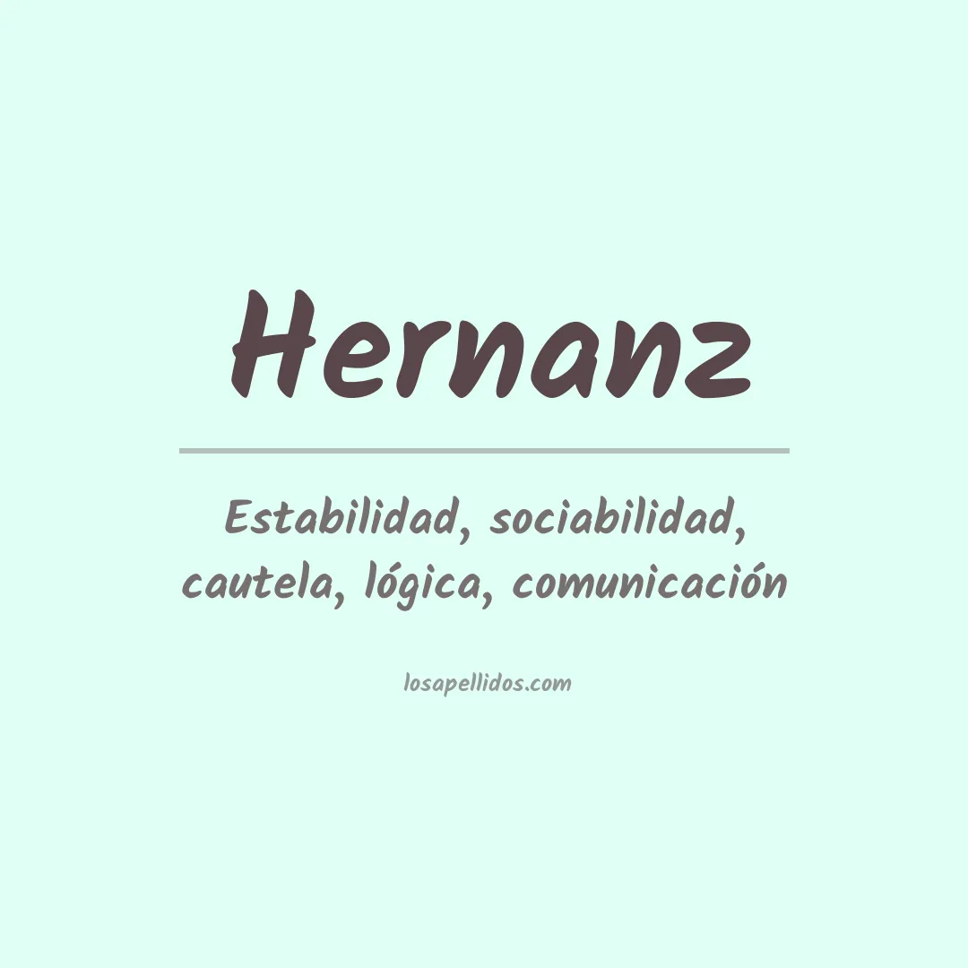 Apellido Hernanz