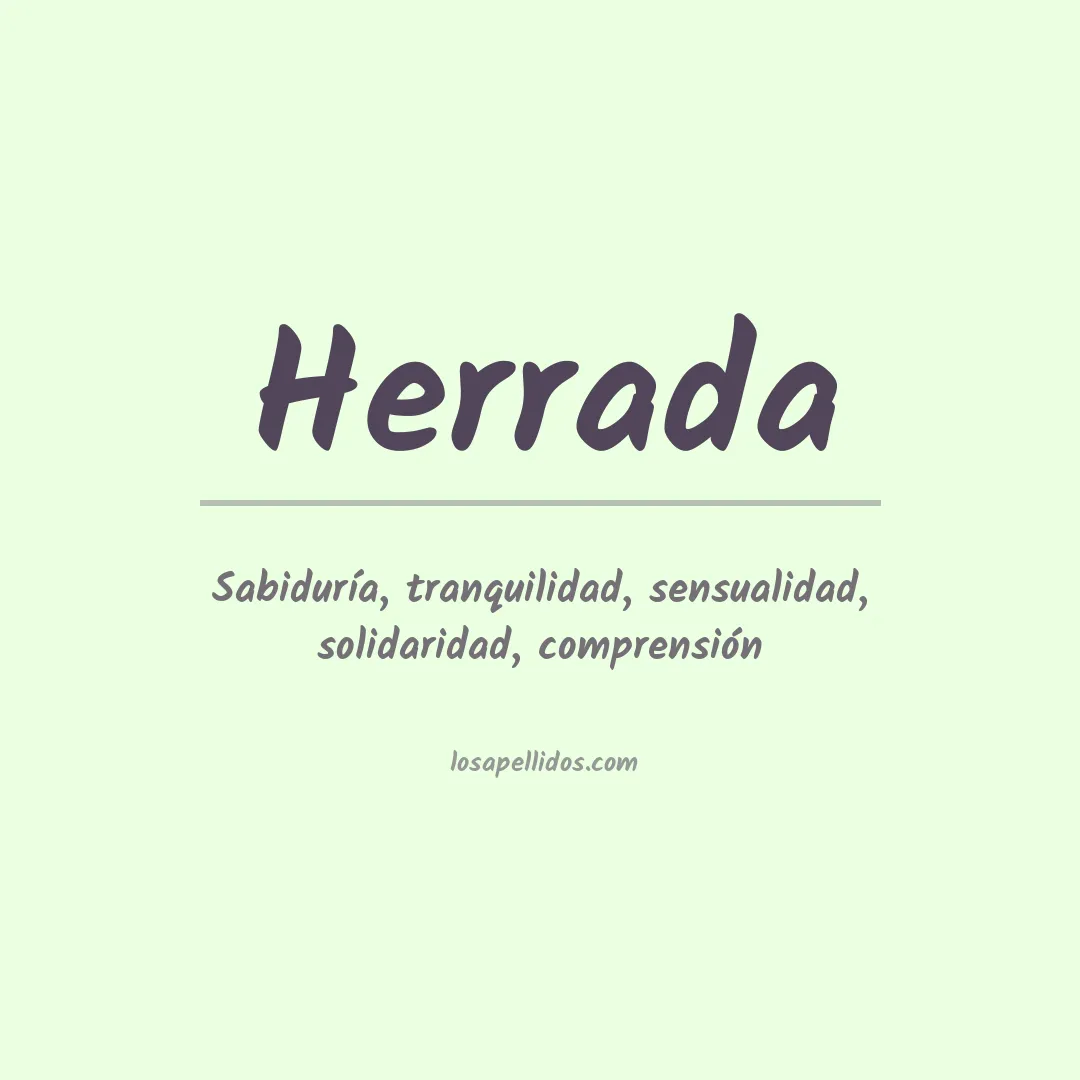Apellido Herrada