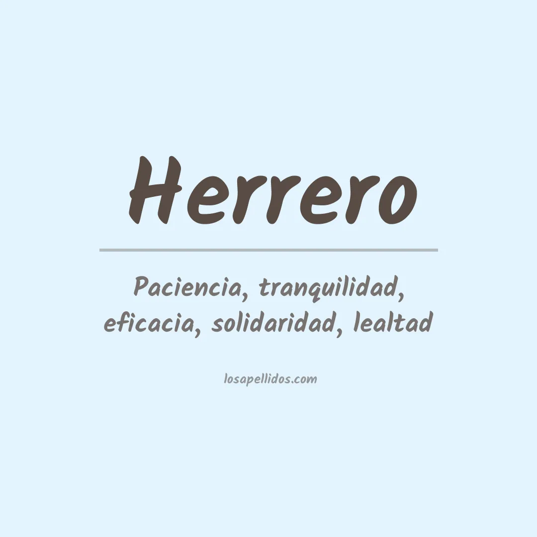 Apellido Herrero