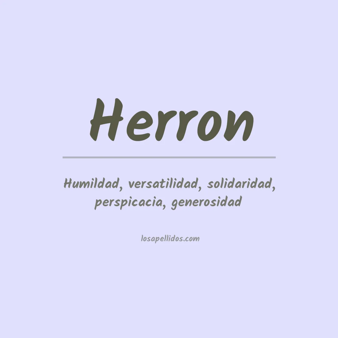 Apellido Herron