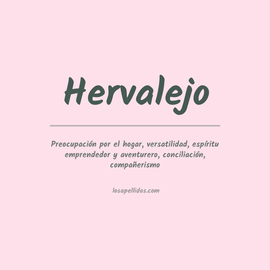 Apellido Hervalejo