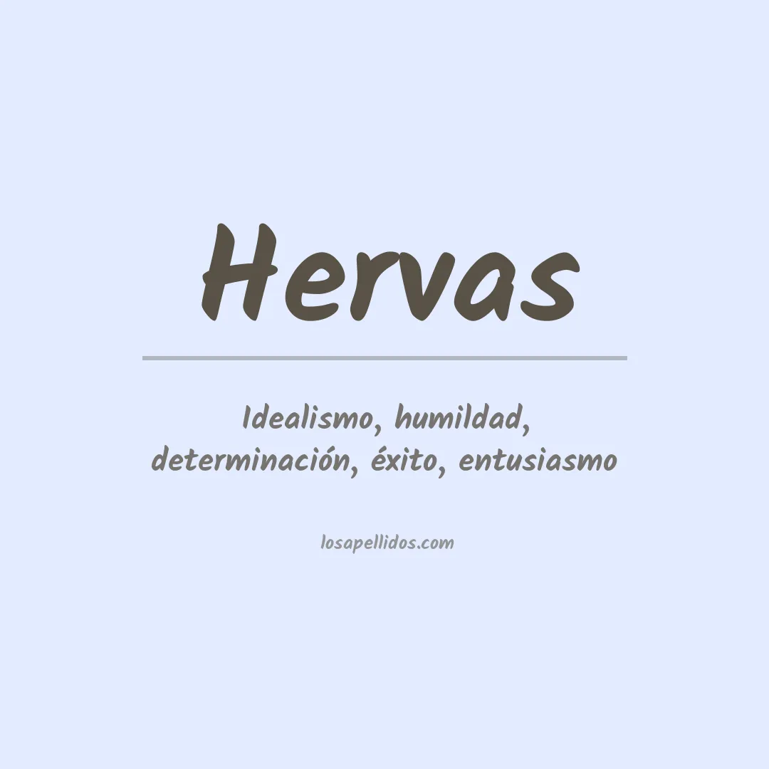 Apellido Hervás