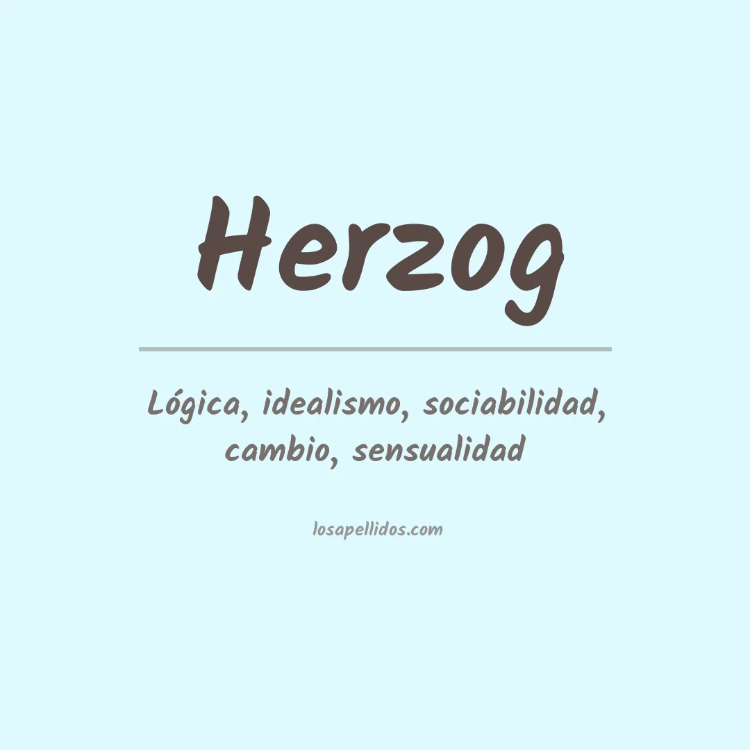 Significado del Apellido Herzog