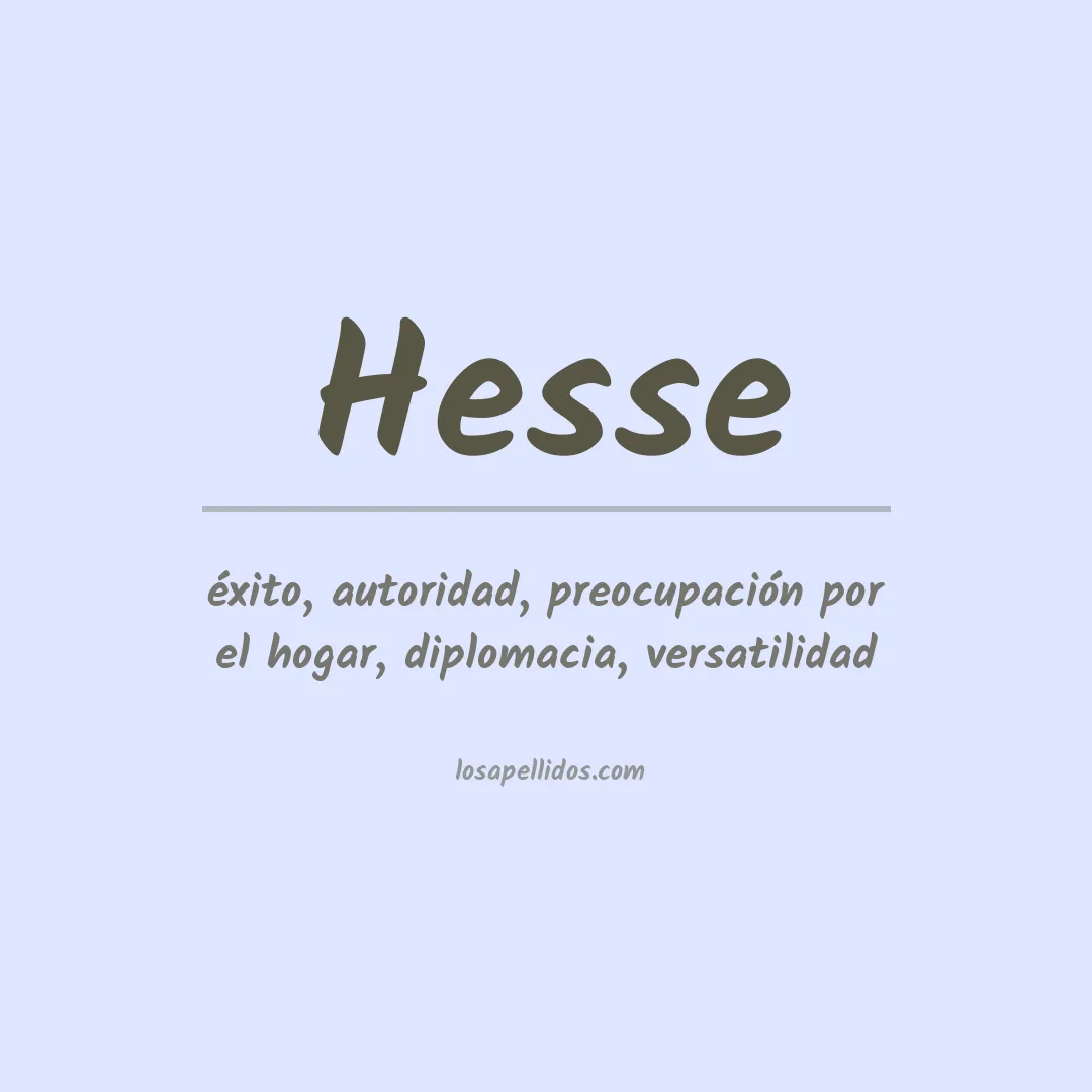 Apellido Hesse