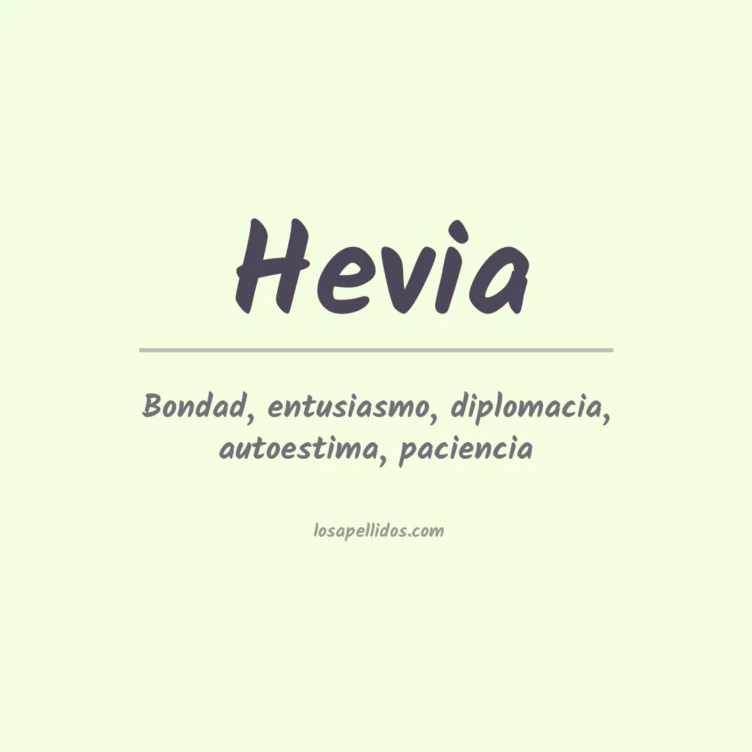 Apellido Hevia