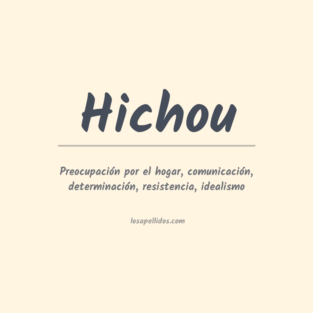 Apellido Hichou