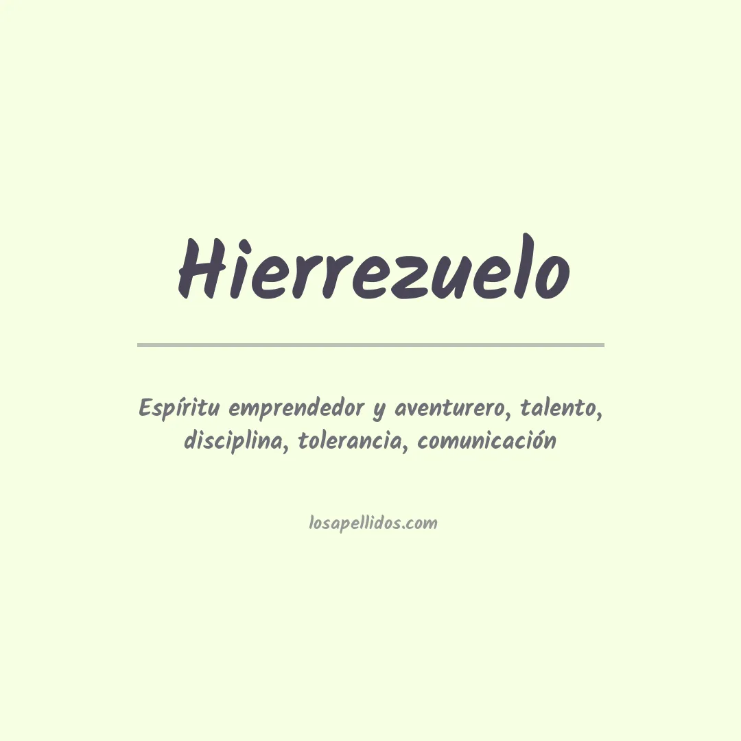 Apellido Hierrezuelo