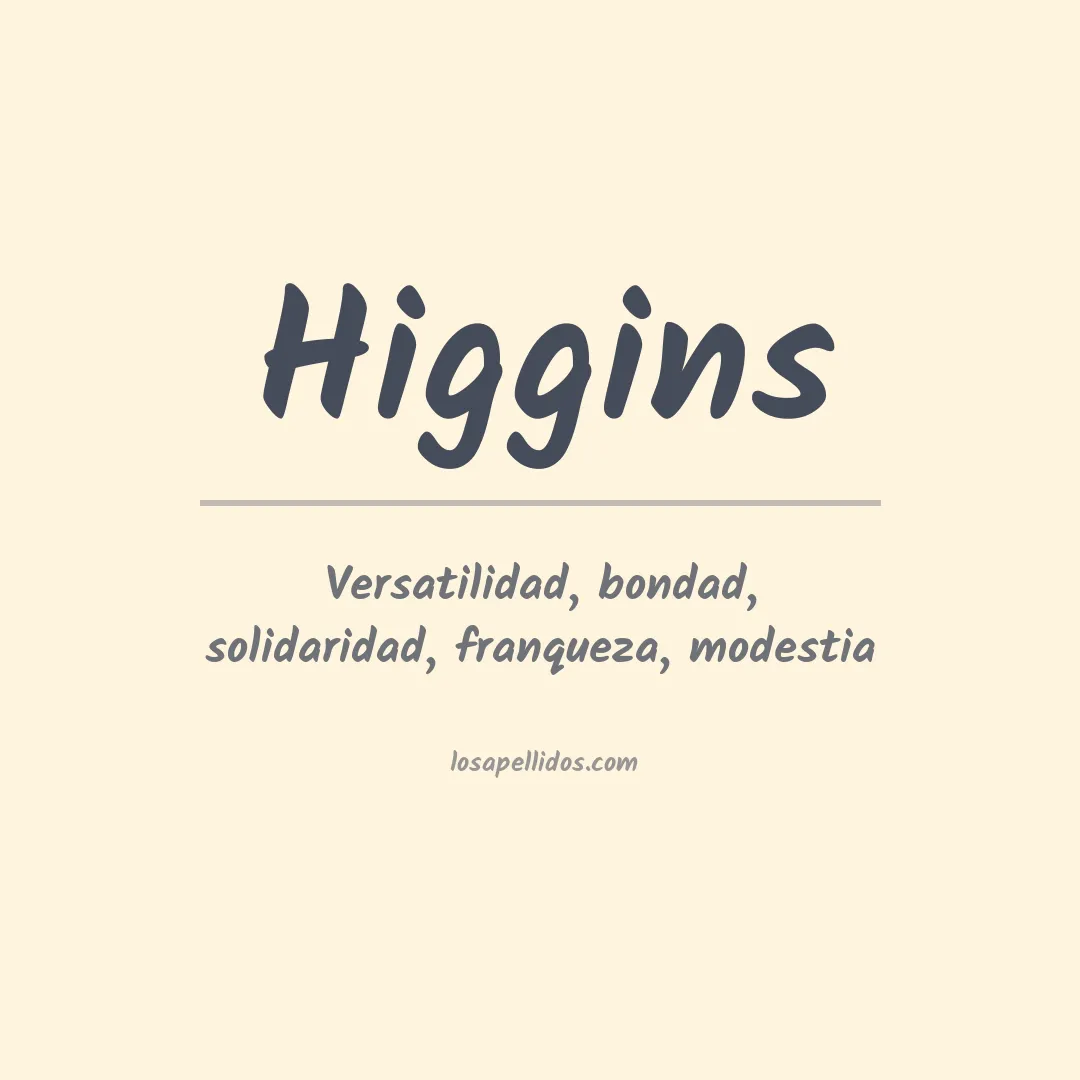Apellido Higgins