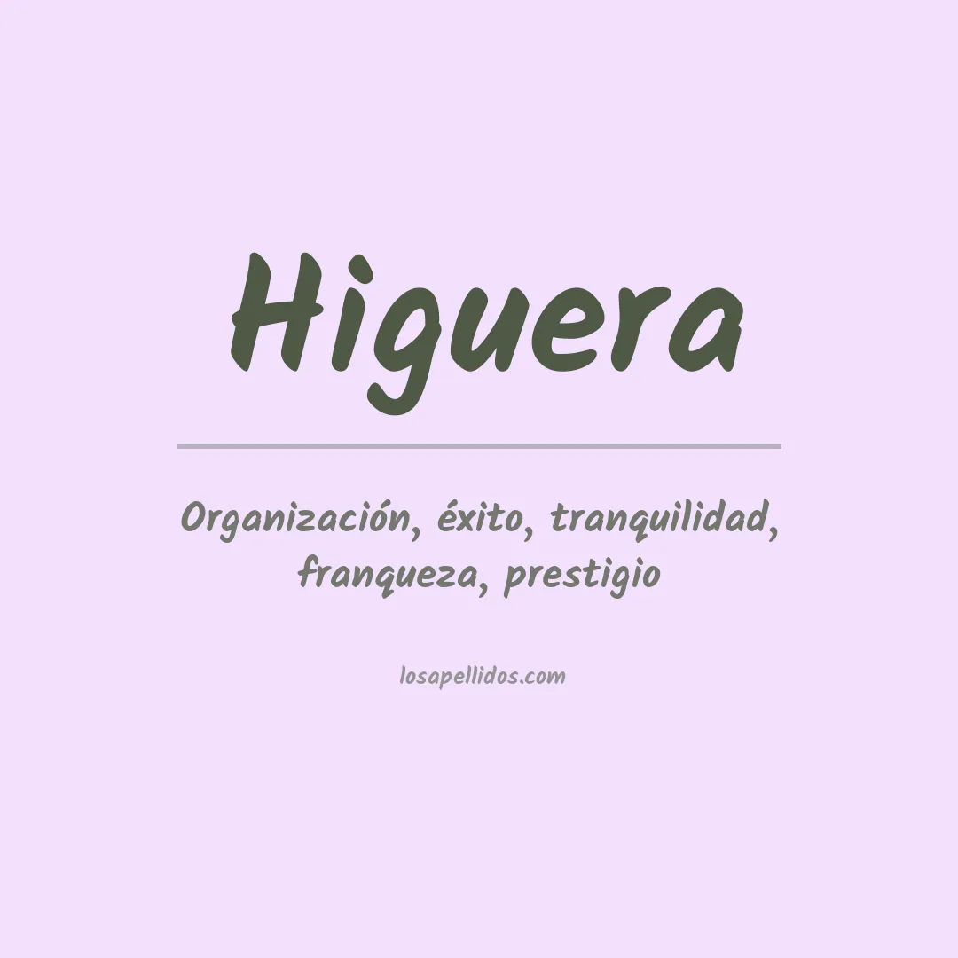 Apellido Higuera