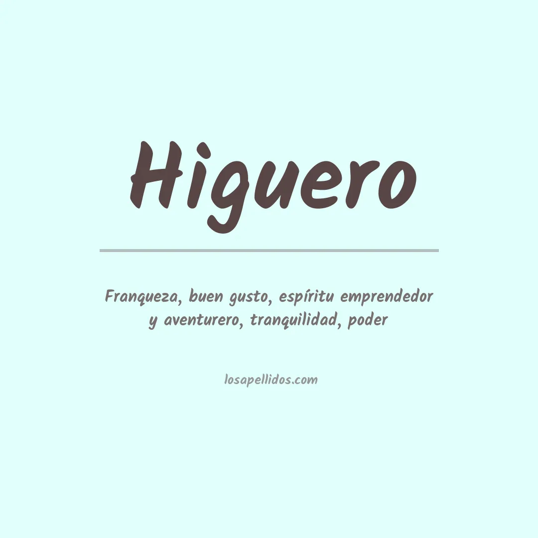 Apellido Higuero