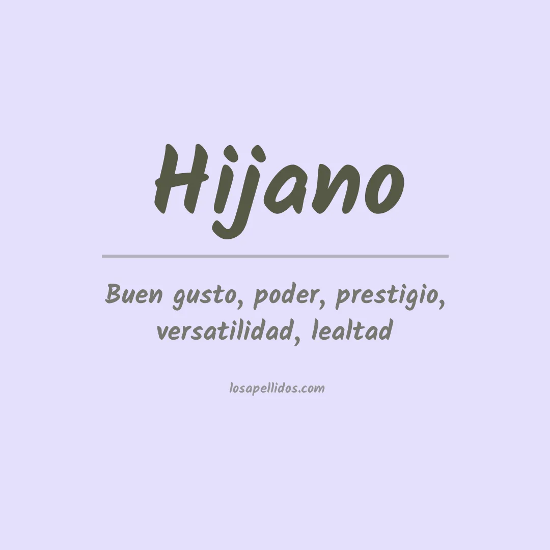 Apellido Hijano