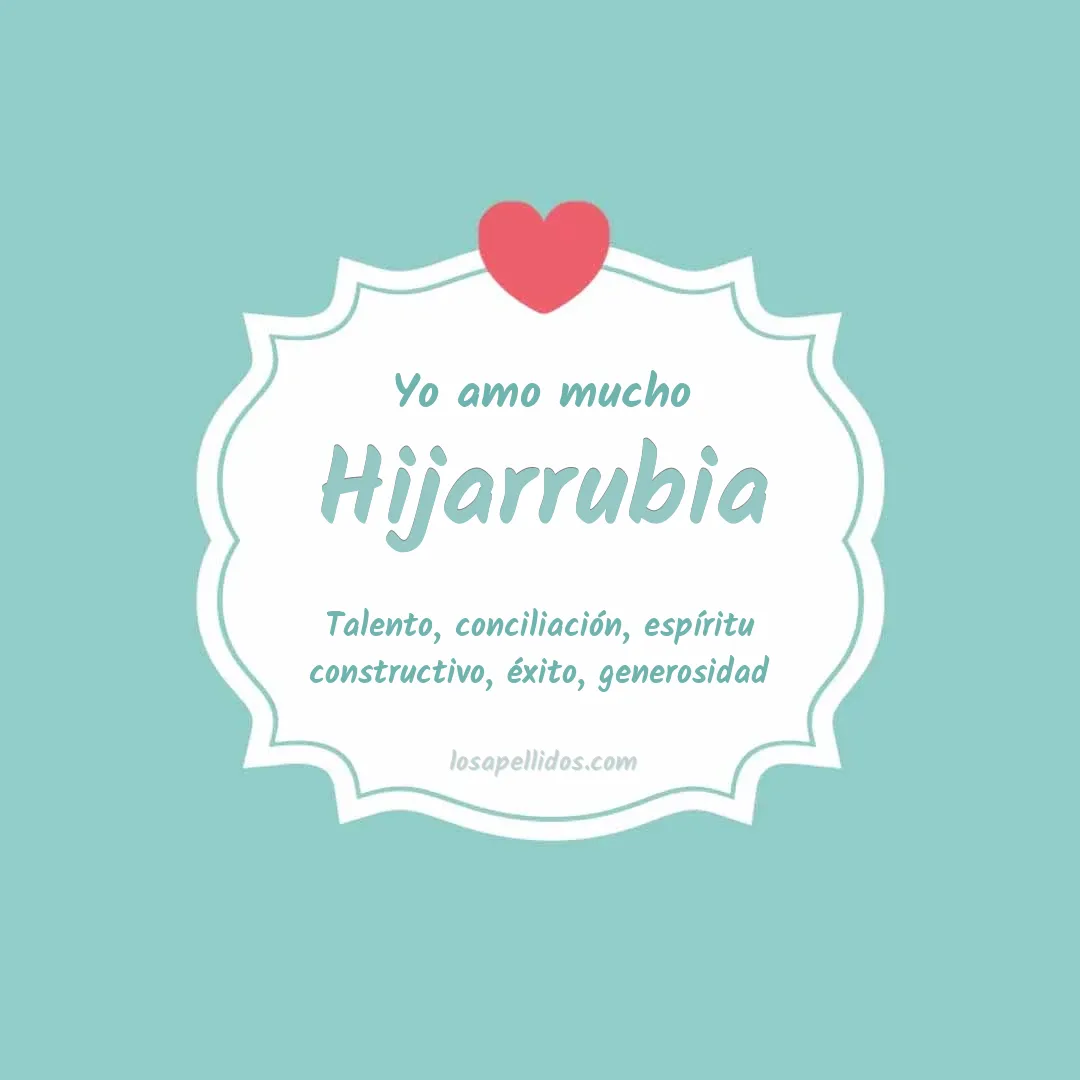 Yo amo mucho Hijarrubia