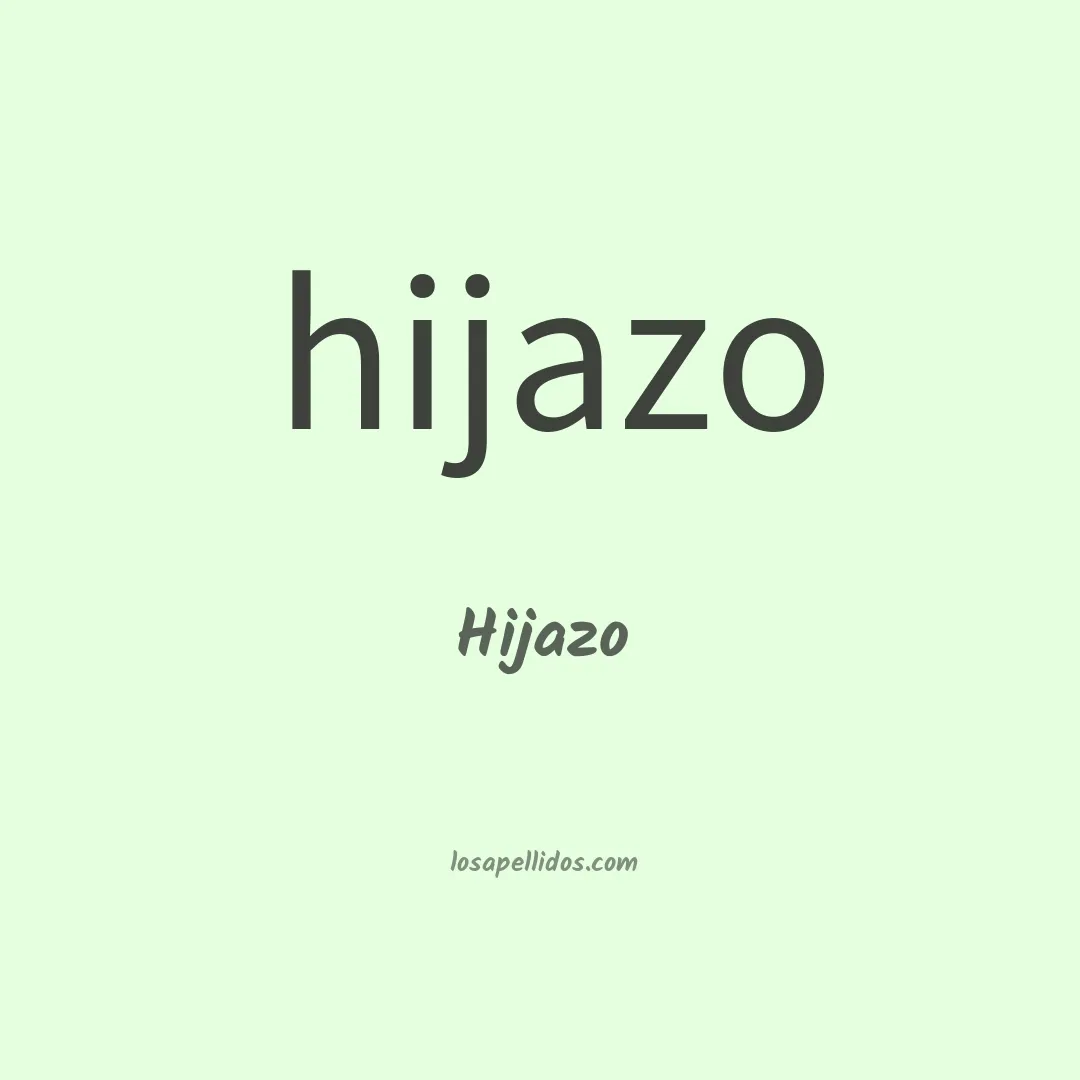 Hijazo en chino