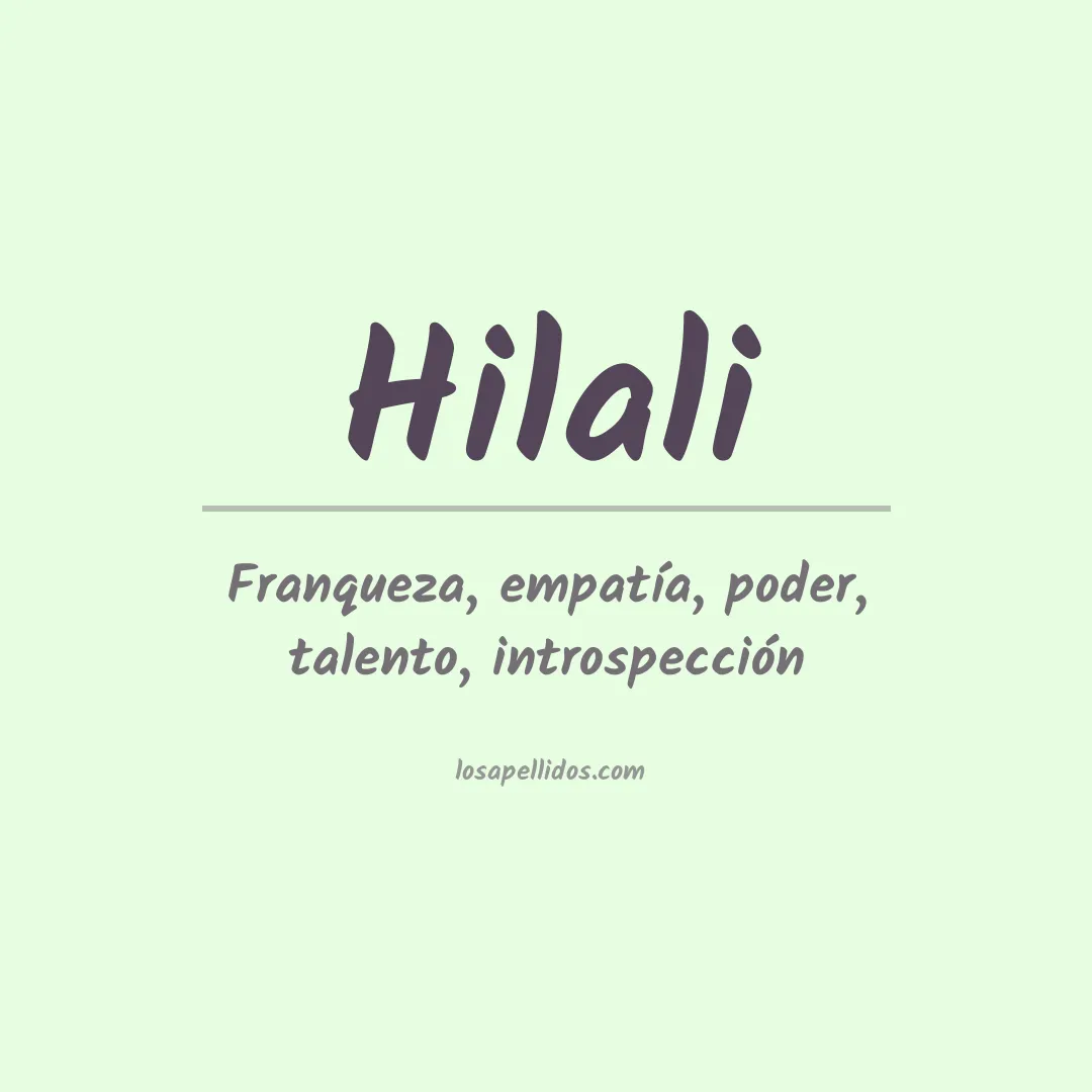 Apellido Hilali