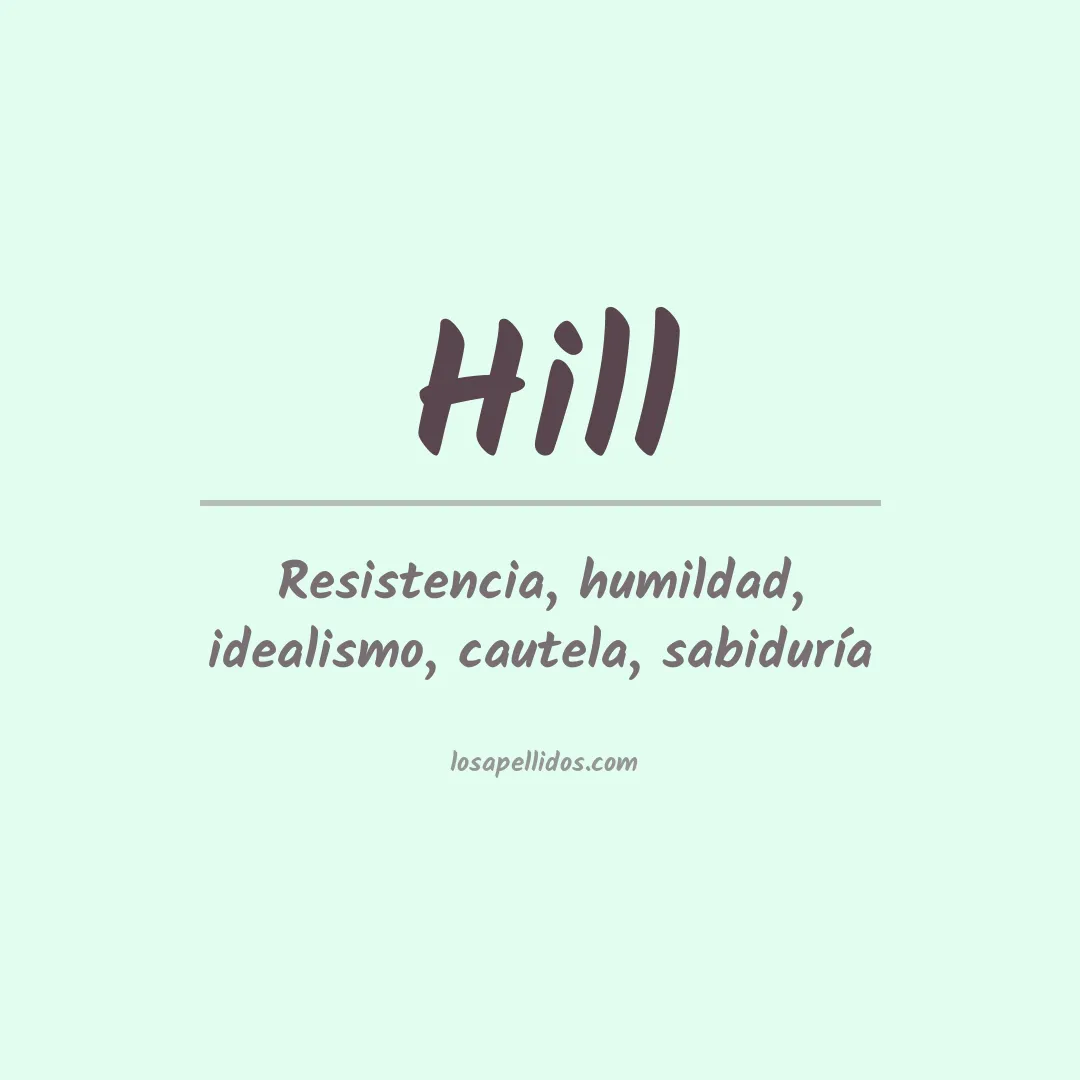 Apellido Hill