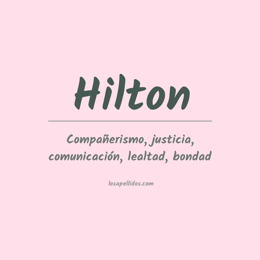 Apellido Hilton