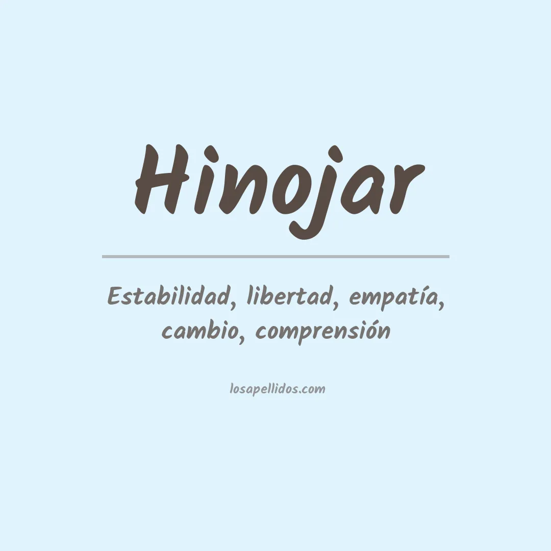 Significado del Apellido Hinojar