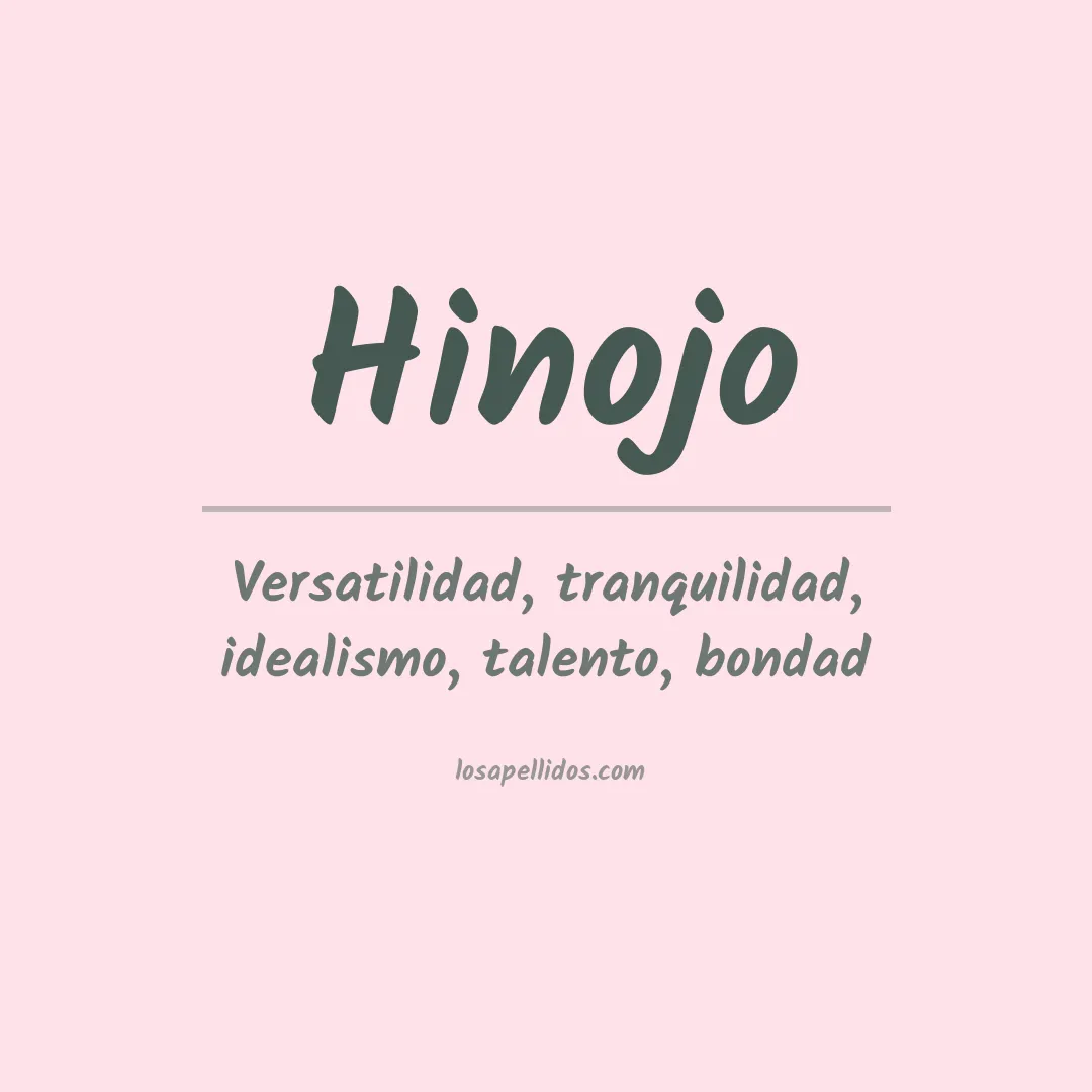 Apellido Hinojo