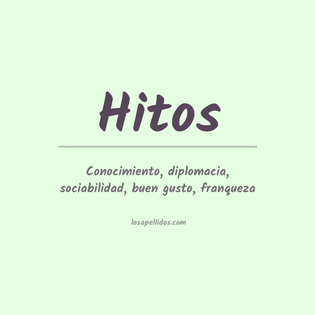 Significado del Apellido Hitos