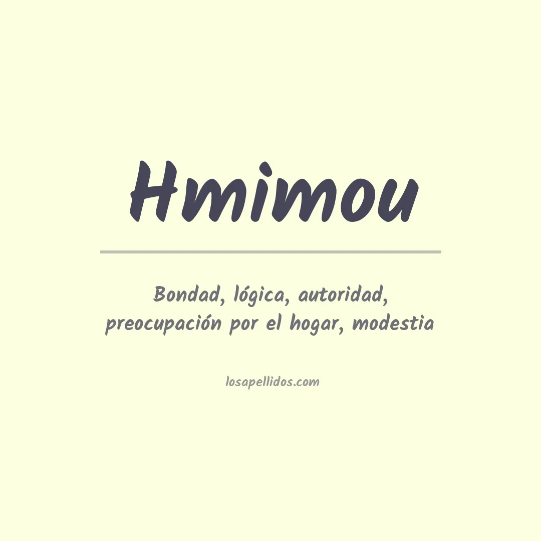 Apellido Hmimou