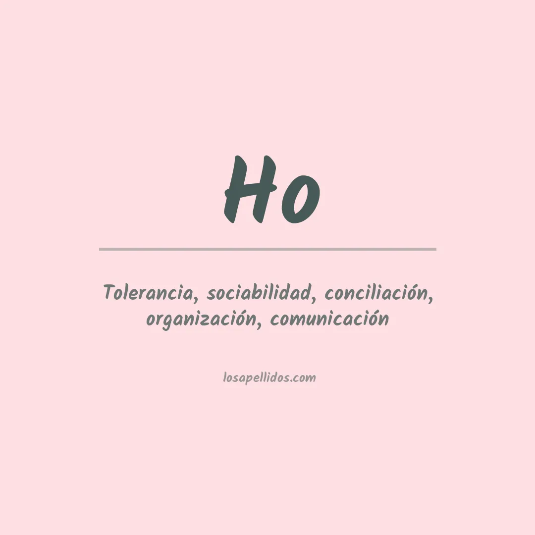 Apellido Ho