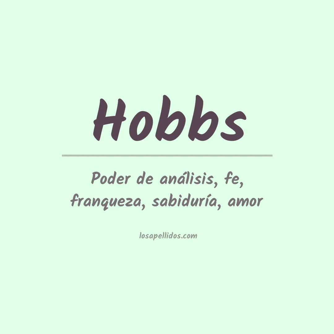 Apellido Hobbs