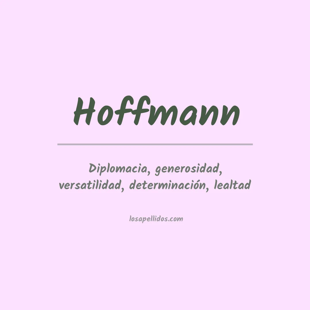Apellido Hoffmann