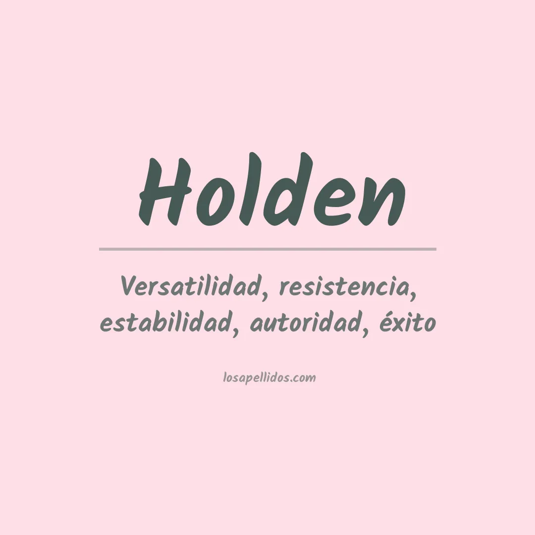 Apellido Holden