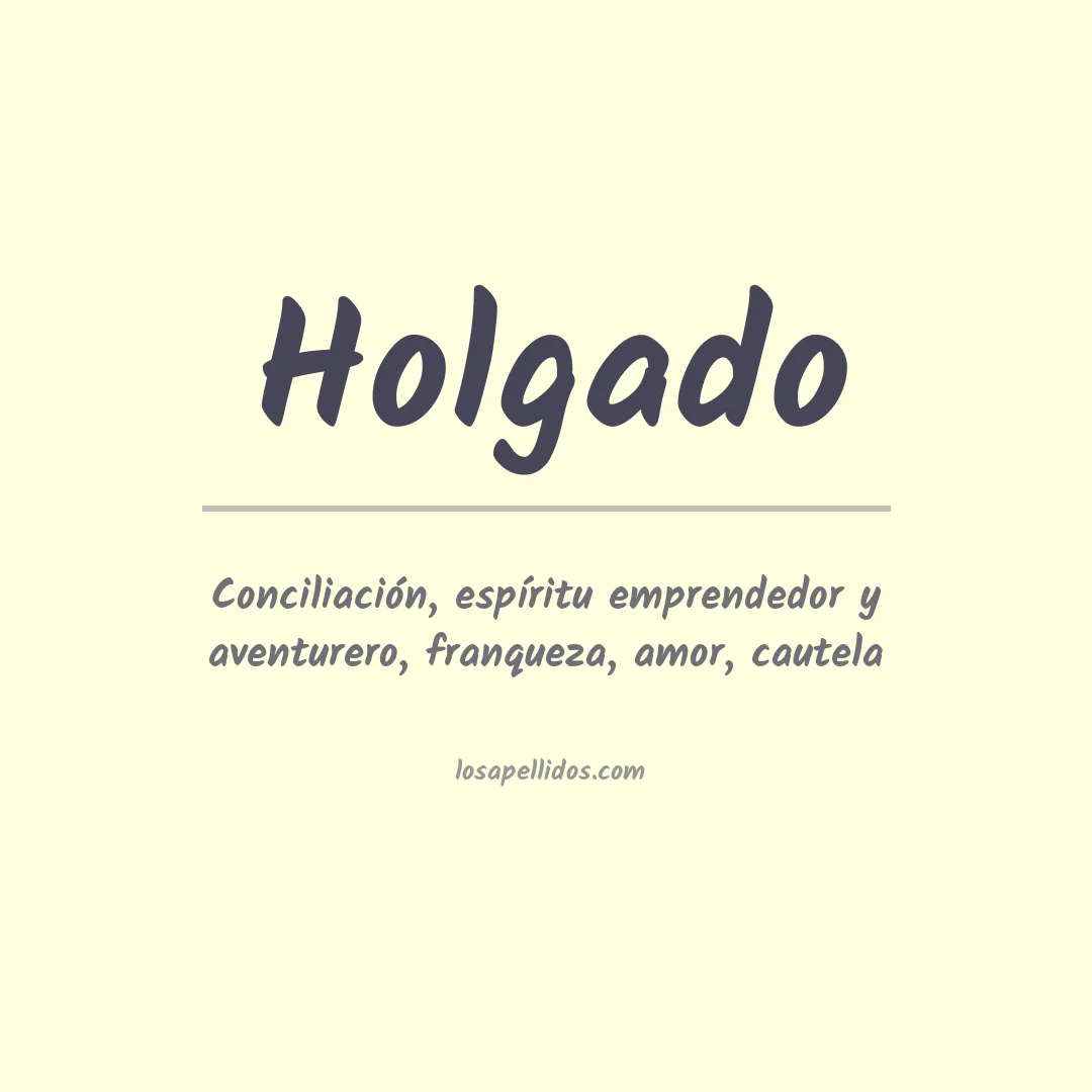 Apellido Holgado