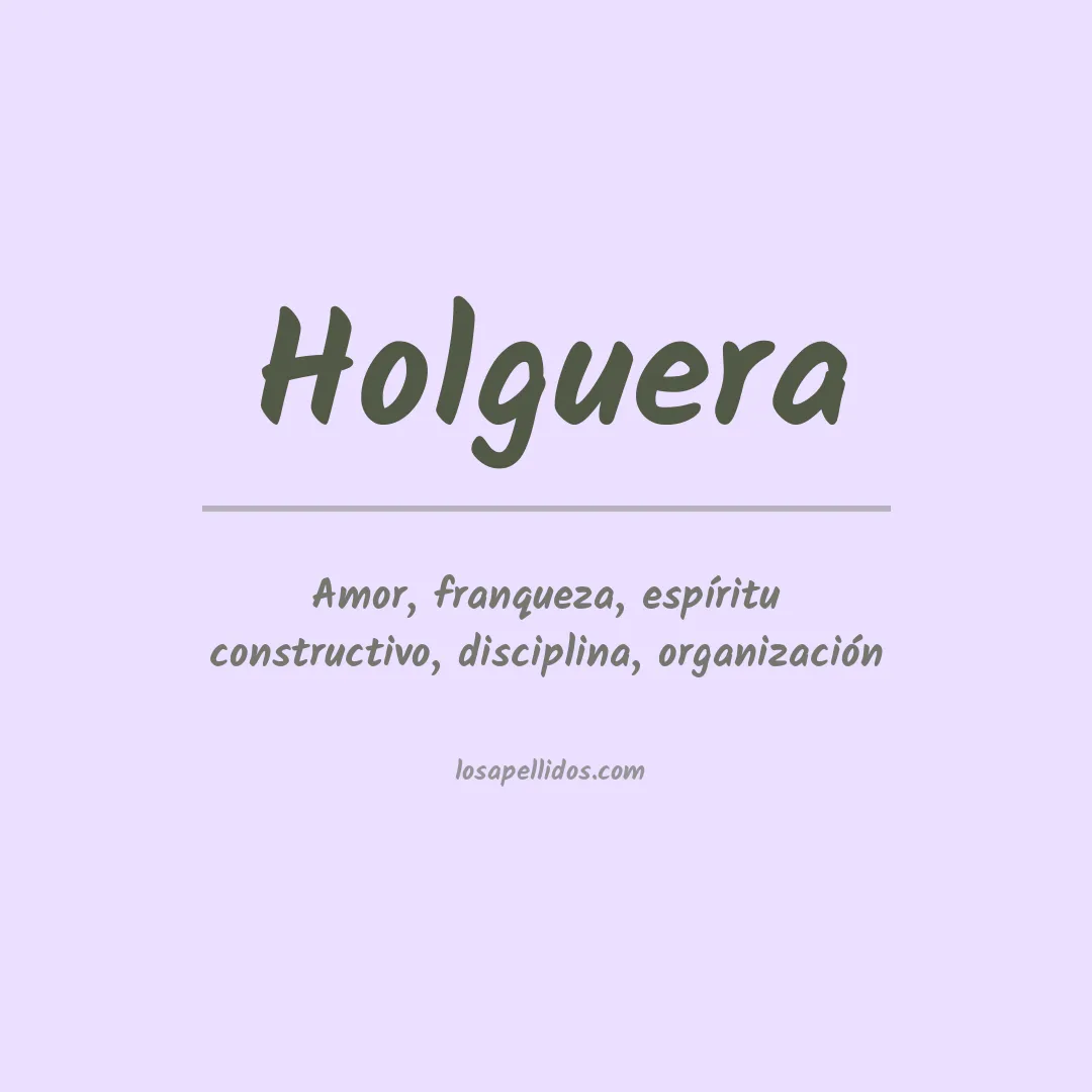 Apellido Holguera