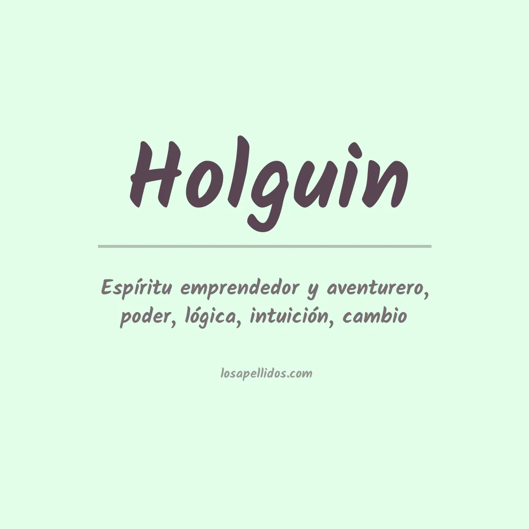 Apellido Holguín