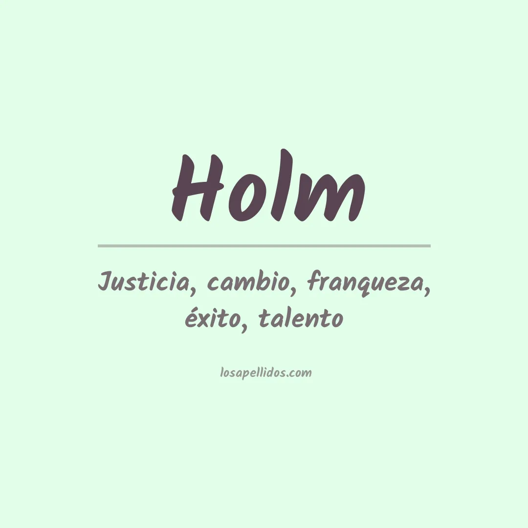 Apellido Holm