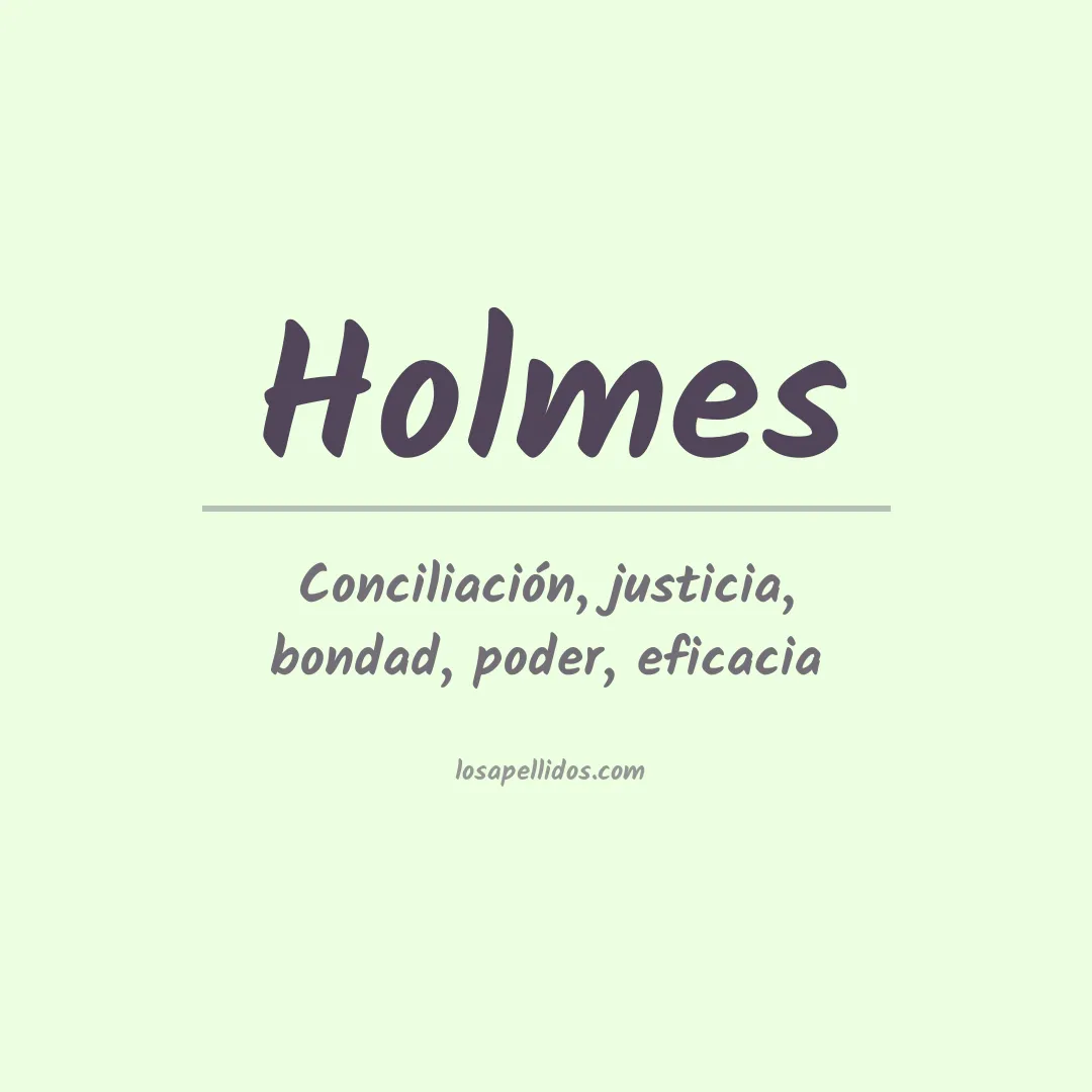 Apellido Holmes