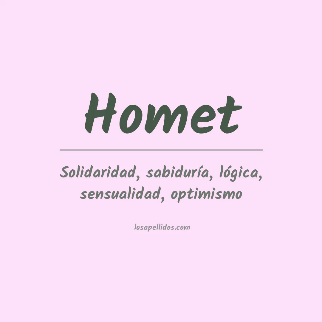 Apellido Homet