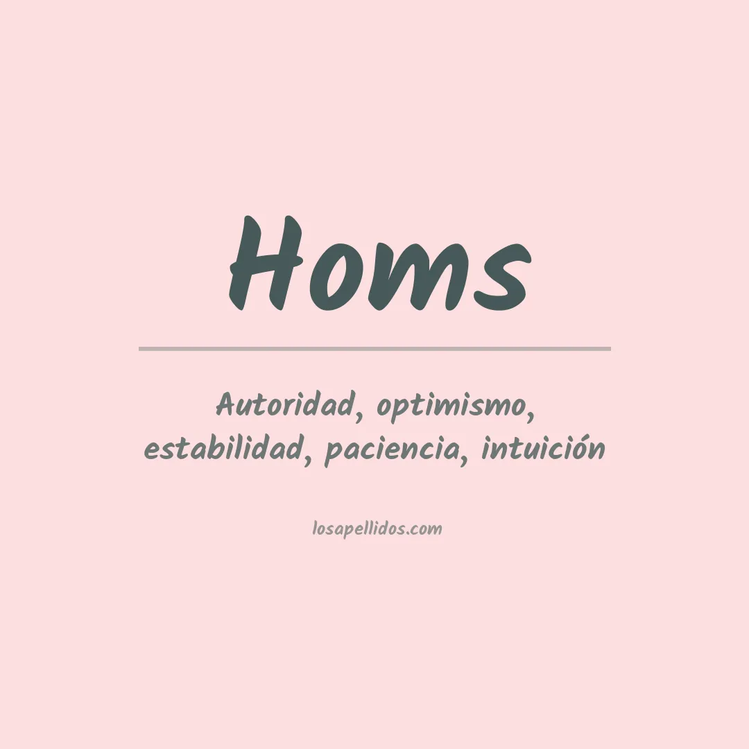 Apellido Homs
